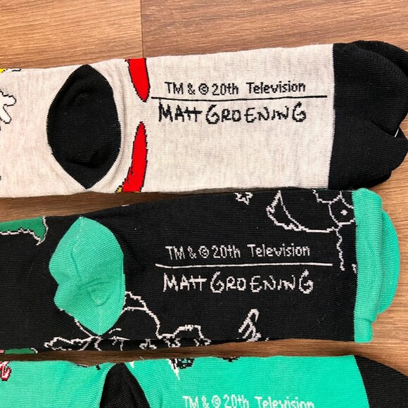 NEW Simpsons Krusty Clown Adult Novelty Sock Bundle - Picture 8 of 8